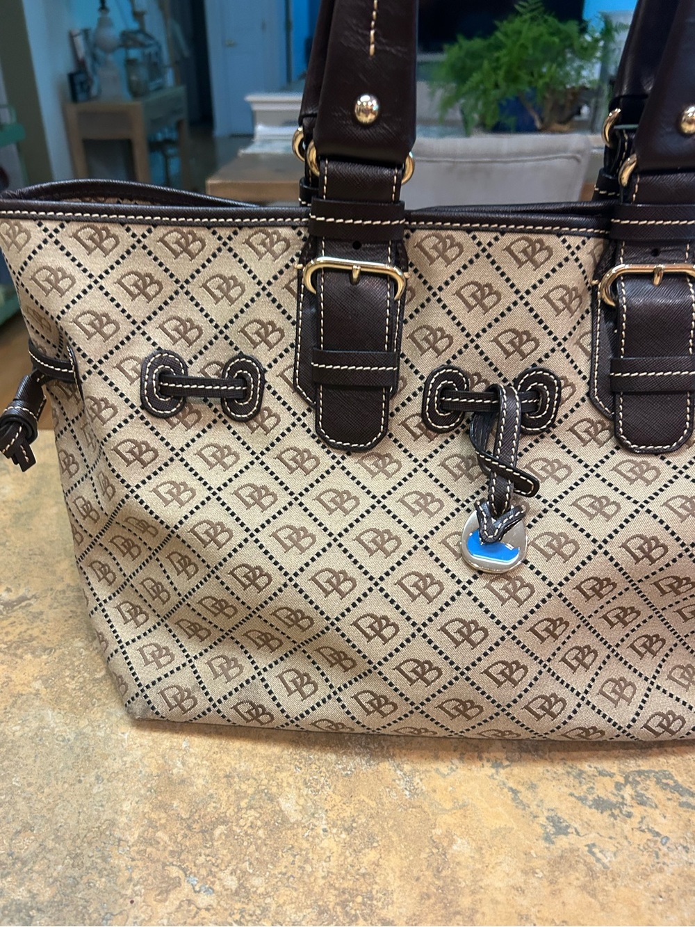 Dooney & Bourke Large Chiara Signature Logo Tote - Picture 2 of 16